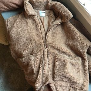 I AM GIA teddy bear jacket